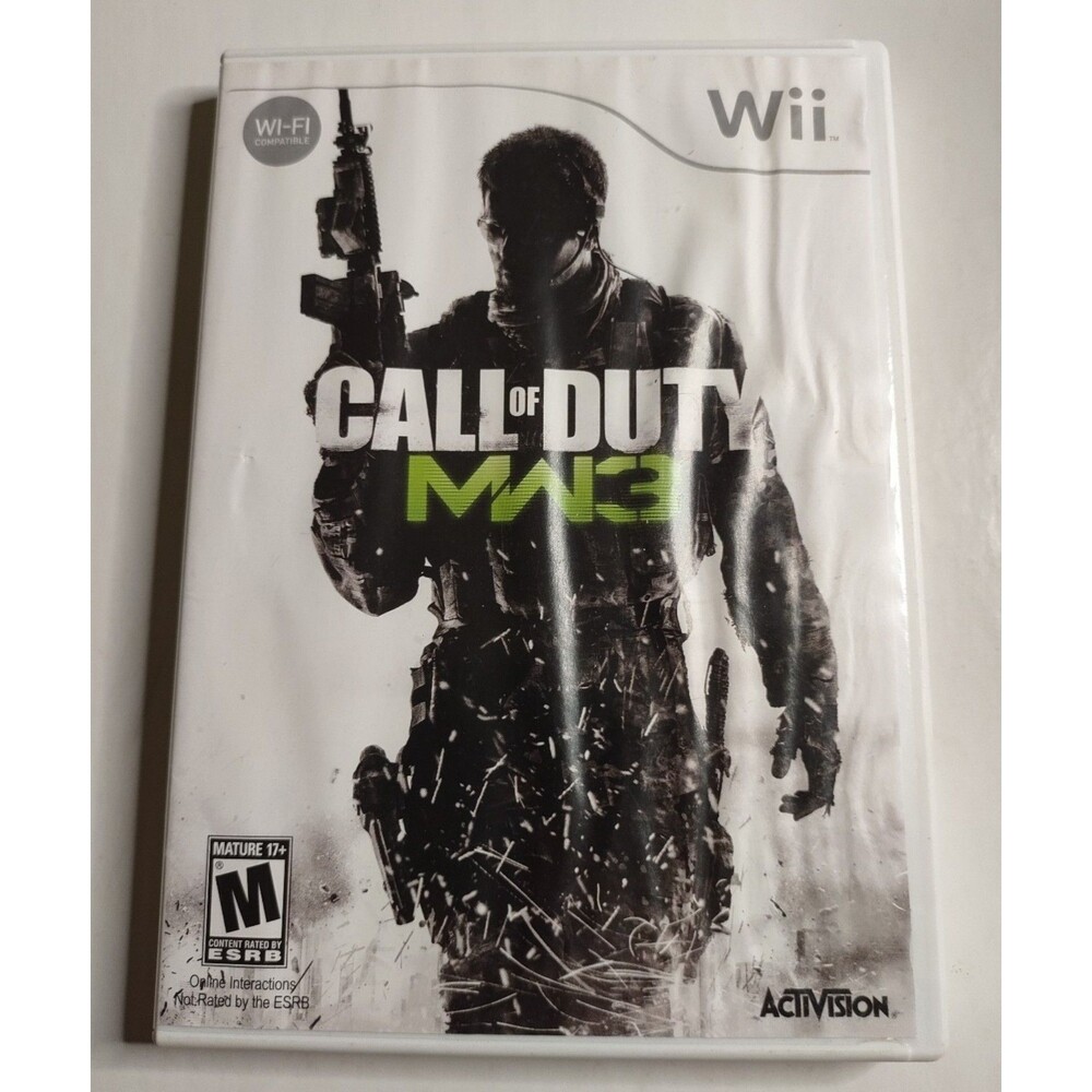 COD: ModernWarfare Wii Game Disc + Case Call of Duty